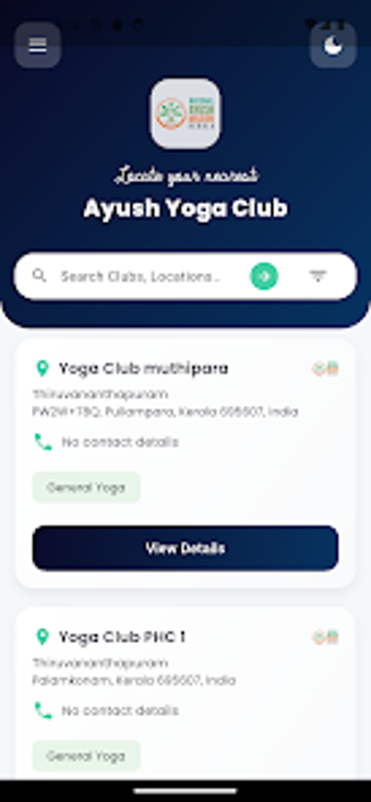 Obraz 0 dla AYUSH Yoga Club Locator