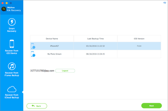 Immagine 0 per iMyfone iPhone Kik Recove…