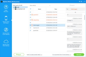 Immagine 4 per iMyfone iPhone Kik Recove…
