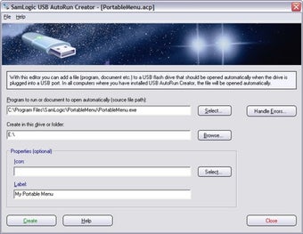 USB AutoRun Creator