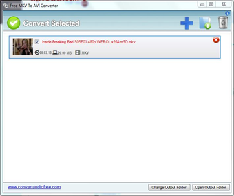 Image 0 pour Free MKV to AVI Converter