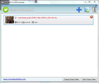 Bild 0 für Free MKV to AVI Converter