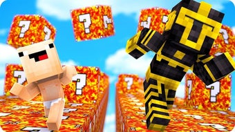 Download Lucky Block Race Map for mcpe android on PC