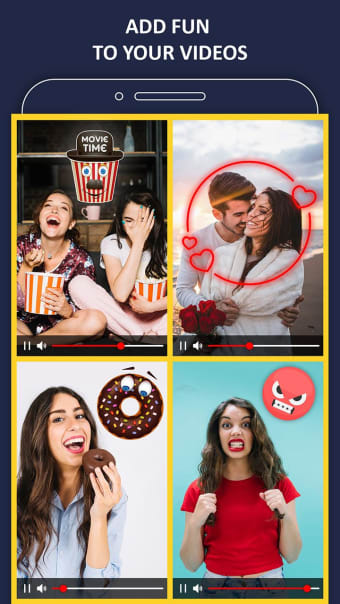 Animated Stickers On Video - Apply GIF on Video