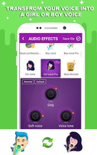 Image 3 pour Voice changer - Music rec…