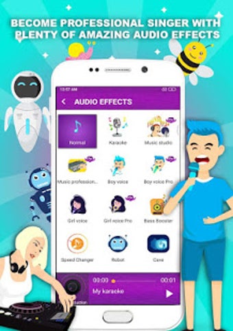 Image 1 pour Voice changer - Music rec…