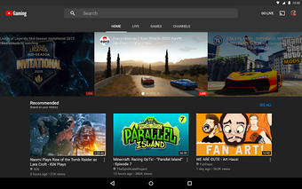 Imagen 0 para YouTube Gaming
