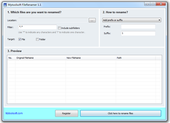 Imagen 0 para Mytoolsoft FileRenamer