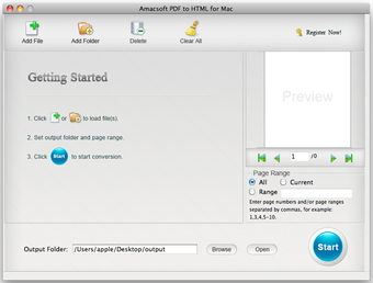 Amacsoft PDF to HTML for Mac