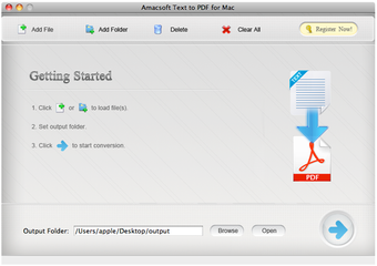 Amacsoft Text to PDF for Mac