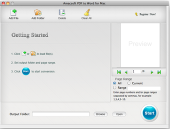 Amacsoft PDF to Word for Mac