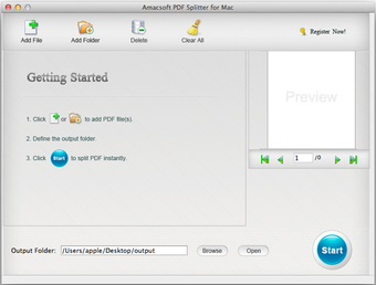 Amacsoft PDF Splitter for Mac