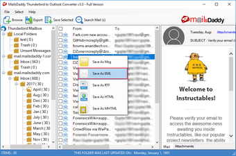 Image 0 pour MailsDaddy Thunderbird to…