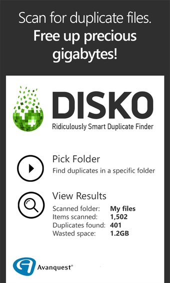 Image 0 pour Disko Duplicate Cleaner