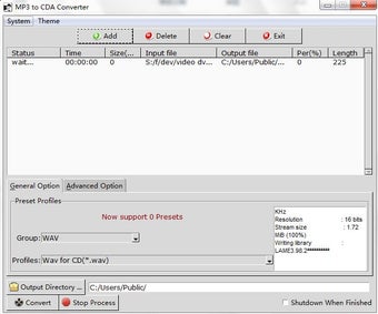 Image 0 pour MP3 to CDA Converter