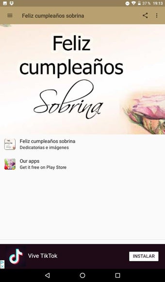 Image 0 pour Feliz cumpleaños sobrina …