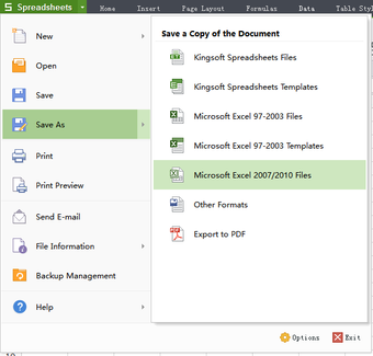 Obraz 4 dla Kingsoft Spreadsheets Pro…