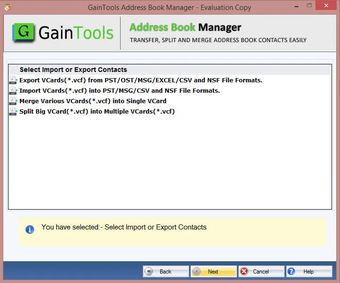 Bild 0 für GainTools Address Book Ma…