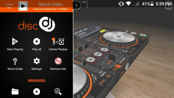 DiscDj 3D Music Player Dj Mixer