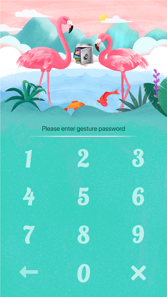 Image 0 for AppLock Theme Flamingo