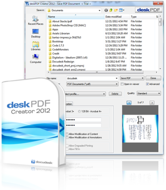 Image 1 for deskPDF Creator