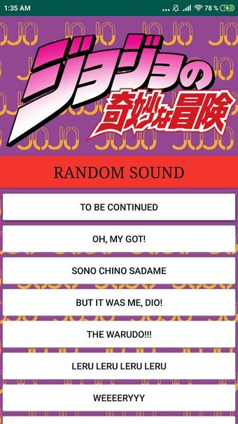 Image 0 for JoJo soundboard