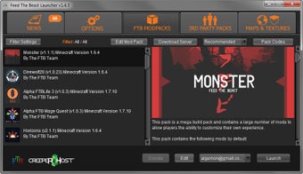 Feed The Beast Launcher: modpacks for Minecraft