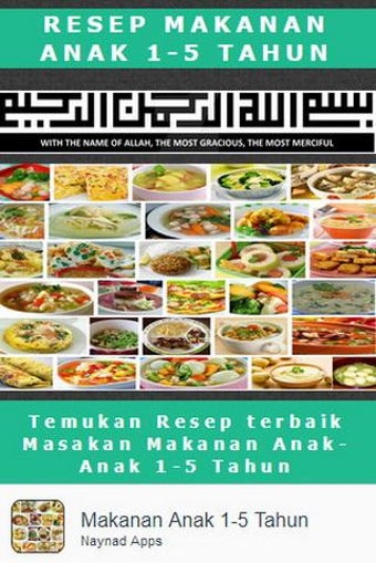 Resep Masakan Makanan Anak 1-5 Tahun