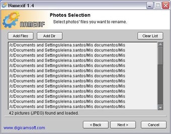 Bild 2 für Namexif