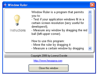 Window Ruler