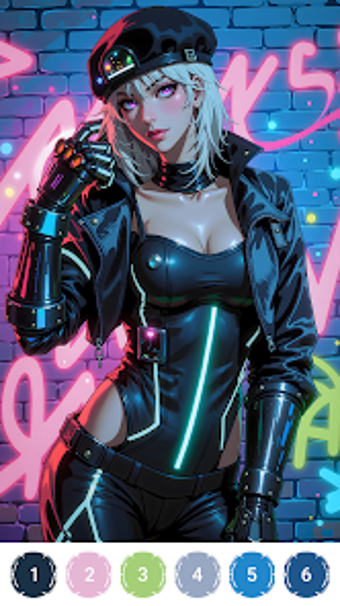 Imagen 0 para Cyber Anime Color by Numb…