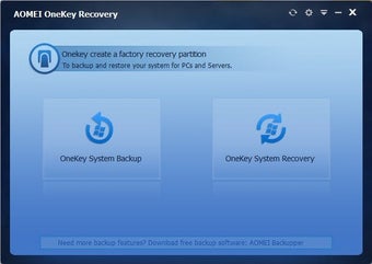 Obraz 0 dla AOMEI OneKey Recovery