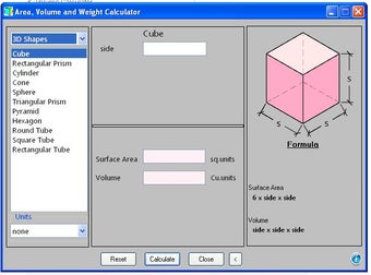 Bild 0 für Area Volume and Weight Ca…