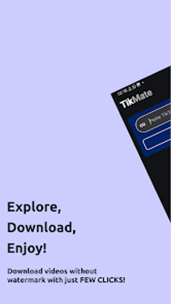 Bild 0 für TikMate - Download HD Vid…