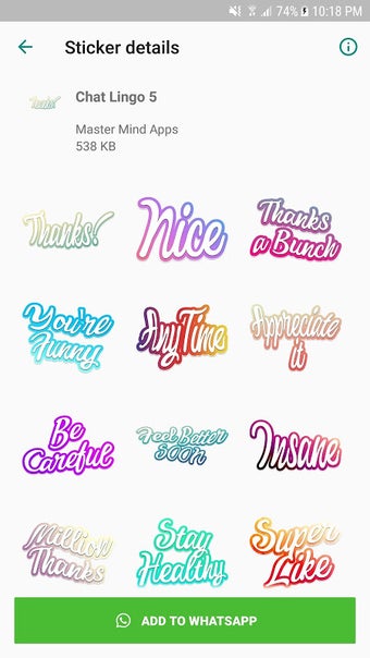 Imagen 0 para Chat Lingo Text Stickers …