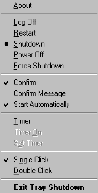 Imagen 0 para Tray Shutdown