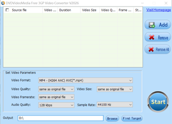 Bild 0 für DVDVideoMedia Free 3GP Vi…