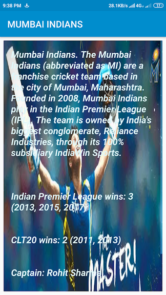 Immagine 0 per MUMBAI INDIANS FAN CLUB
