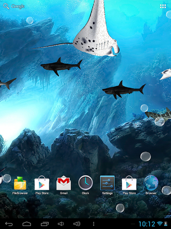 3D Sharks Live Wallpaper Lite