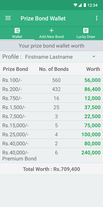 Imagen 2 para Prize Bond Wallet
