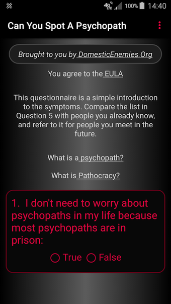 Imagen 0 para Can You Spot A Psychopath