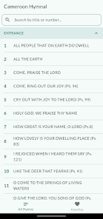 Cameroon Hymnal的第0张图片
