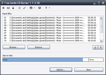 Immagine 2 per Free Audio CD Burner