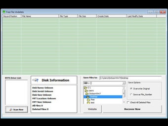 Free File Undelete的第0张图片
