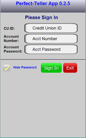 Perfect Teller - ptApp