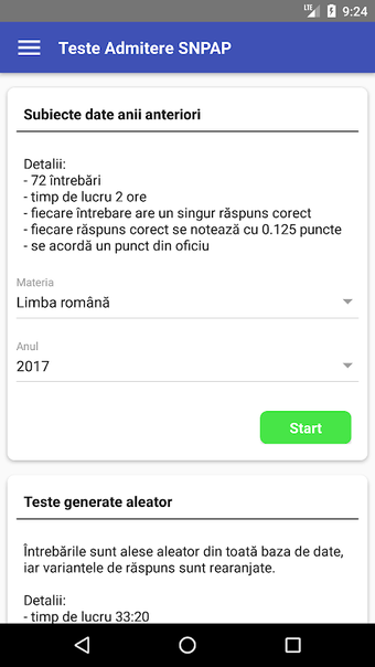 Image 0 pour Teste Admitere SNPAP