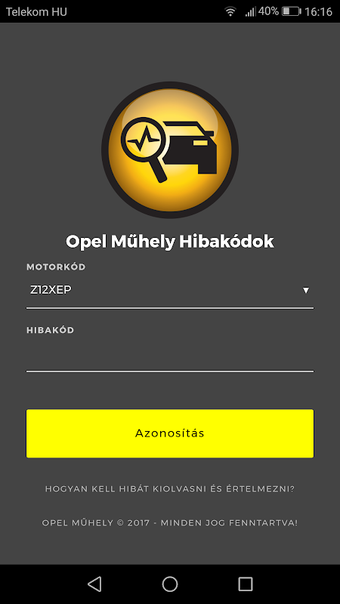 Opel Műhely Hibakódokの画像0