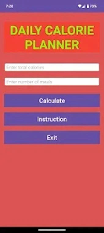 Imagen 0 para Daily Calorie Planner