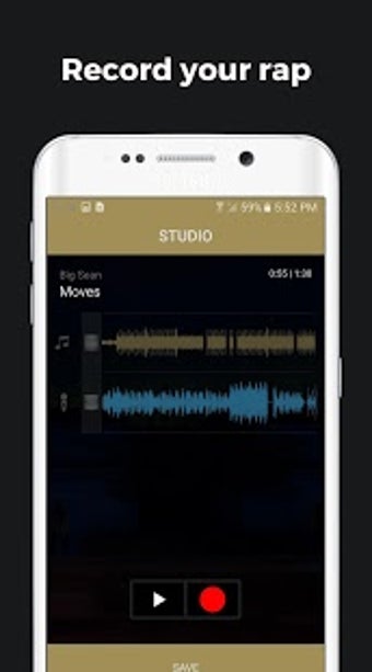 Image 0 pour Rapchat  record music bea…