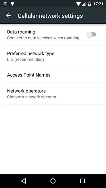 Immagine 0 per Network settings shortcut
